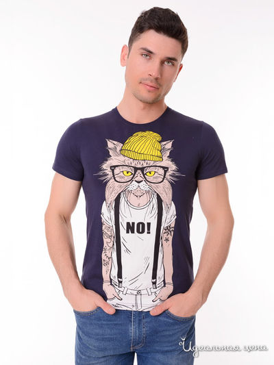 Футболка GEOVERDI, цвет темно-синий