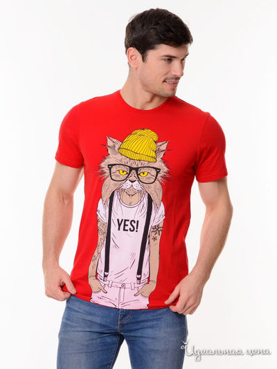 Футболка GEOVERDI, цвет красный