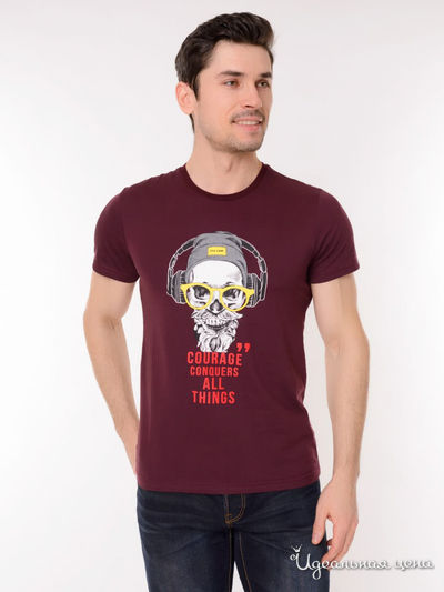 Футболка GEOVERDI, цвет бордовый