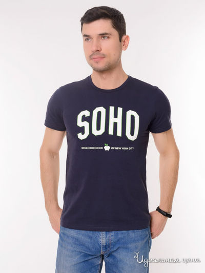 Футболка GEOVERDI, цвет темно-синий