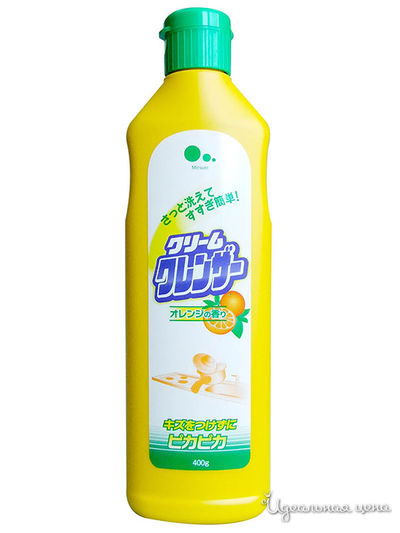 Средство Чистящее для кухни с абразивными частицами с ароматом апельсина, 400 г Mitsuei