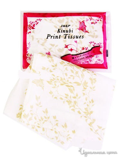 Платочки бумажные двухслойные с шелком, 10 шт, 4 пачки, Kami Shodji