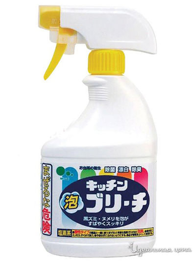 Универсальное кухонное моющее и отбеливающее пенное средство с возможностью распыления, 400 мл, Mitsuei