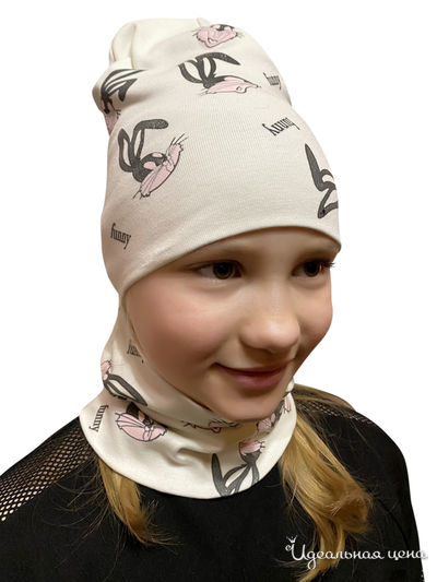 Комплект: шапка, снуд Kids Style, цвет белый