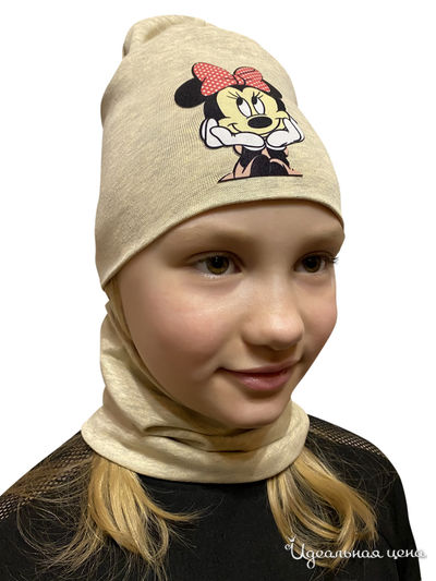 Комплект: шапка, снуд Kids Style, цвет желтый