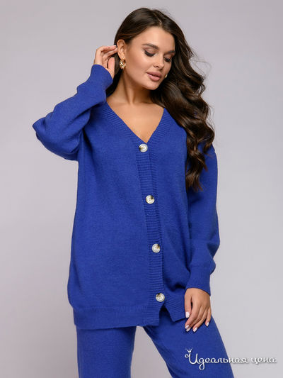 Кардиган D&M by 1001DRESS, цвет синий