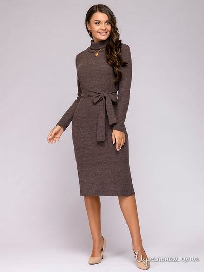 Платье D&M by 1001DRESS, цвет коричневое