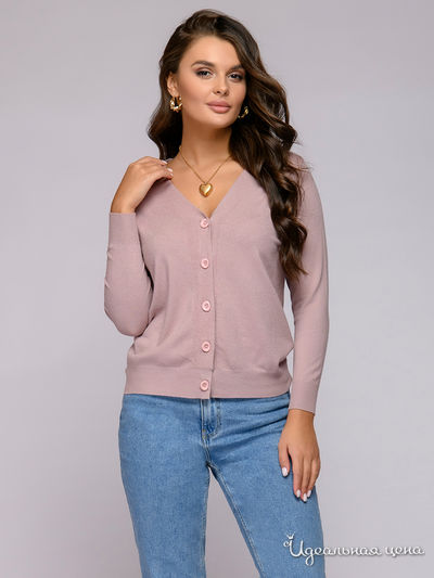 Кардиган D&M by 1001DRESS, цвет пыльная роза