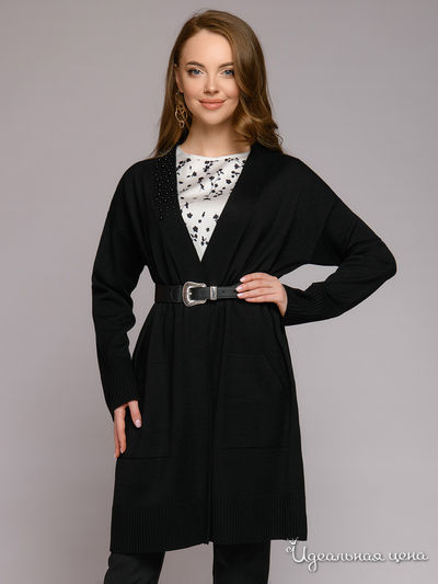 Кардиган D&M by 1001DRESS, цвет черный