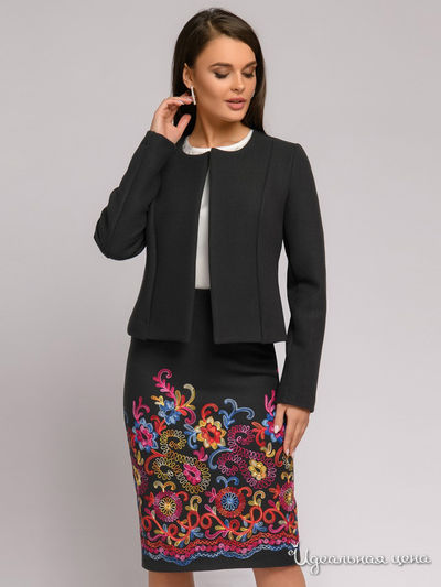 Юбка D&M by 1001DRESS, цвет графитовый