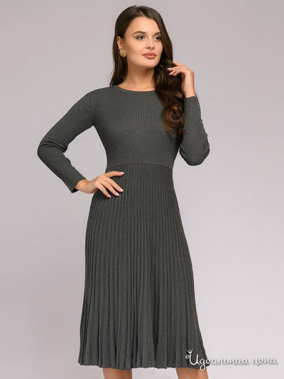 Платье D&M by 1001DRESS, цвет темно-серый