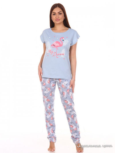 Комплект домашней одежды Sweet Home, цвет розовый, голубой