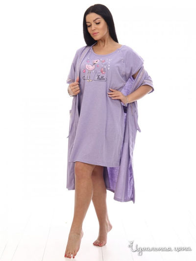 Комплект домашней одежды Sweet Home, цвет лиловый