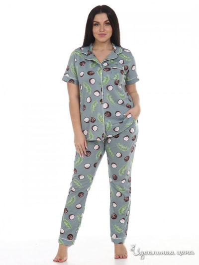 Комплект домашней одежды Sweet Home, цвет голубой