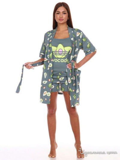 Комплект домашней одежды Sweet Home, цвет оливковый