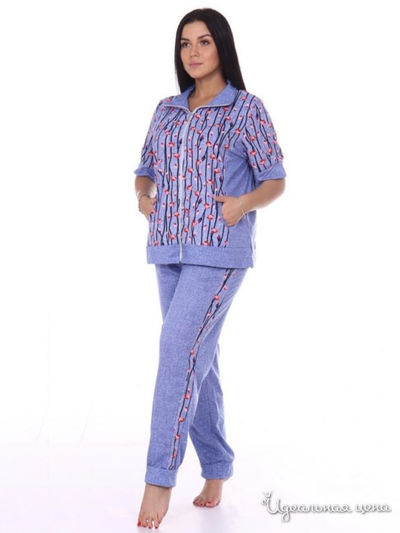 Комплект домашней одежды Sweet Home, цвет голубой