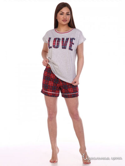 Комплект домашней одежды Sweet Home, цвет красный