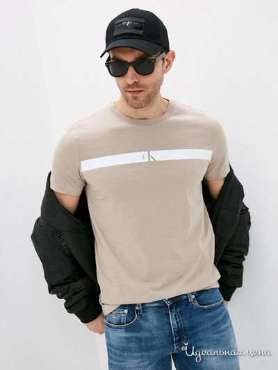Футболка Calvin Klein, цвет бежевый