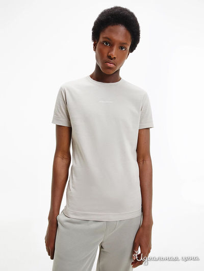 Футболка Calvin Klein, цвет бежевый