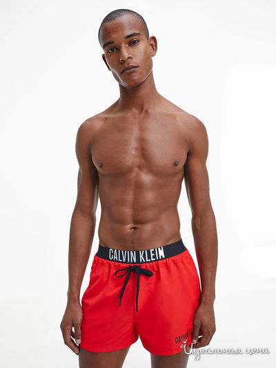 Шорты плавательные Calvin Klein, цвет красный