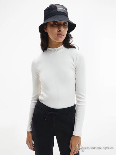 Лонгслив Calvin Klein, цвет молочный