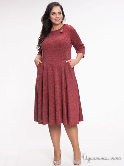 Платье Prima Linea, цвет бордовый
