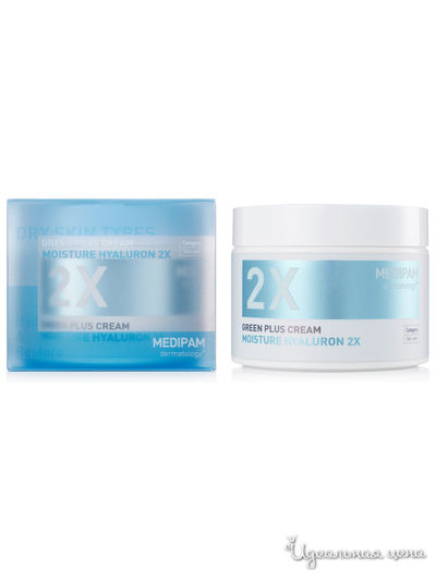 Крем Двойной уход для увлажнения с гиалуроновой кислотой (100мл) MEDIPAM