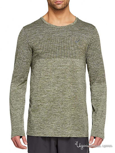 Лонгслив ASICS, цвет серо-зеленый