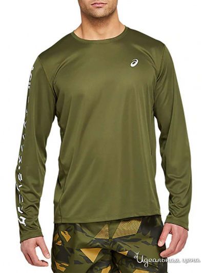 Лонгслив ASICS, цвет зеленый