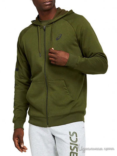 Толстовка ASICS, цвет зеленый