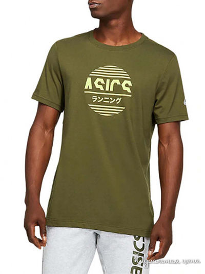 Футболка ASICS, цвет зеленый