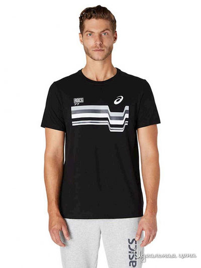 Футболка ASICS, цвет черный