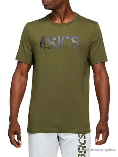 Футболка ASICS, цвет хаки
