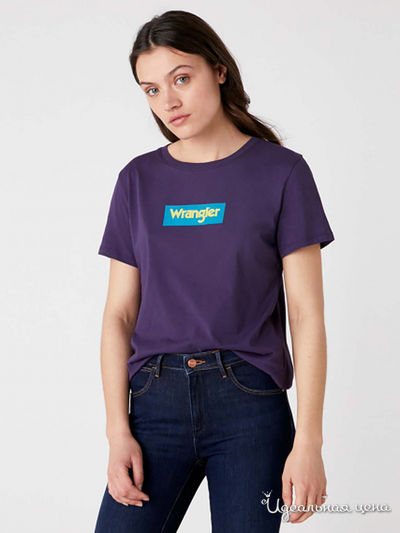 Футболка Wrangler, цвет фиолетовый