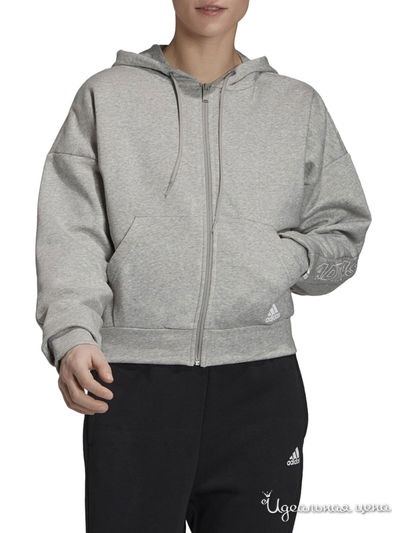Толстовка Adidas, цвет серый
