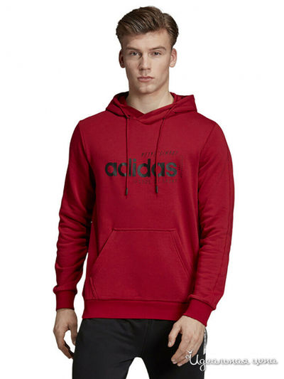 Толстовка Adidas, цвет красный