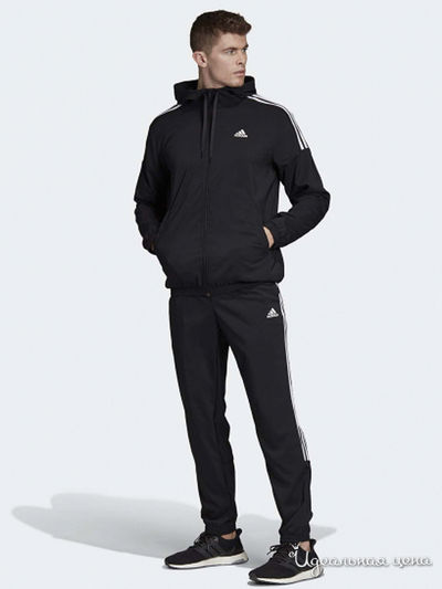 Костюм спортивный Adidas, цвет черный