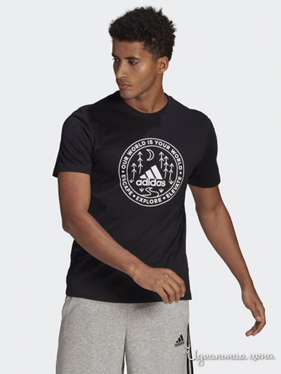Футболка Adidas, цвет черный