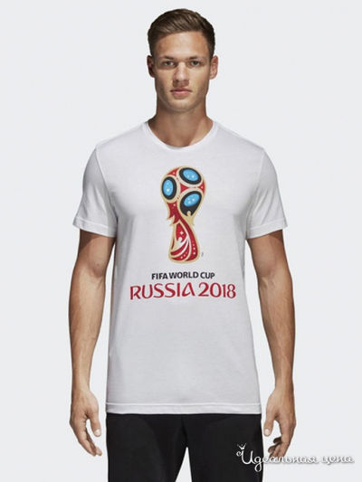 Футболка Adidas, цвет белый