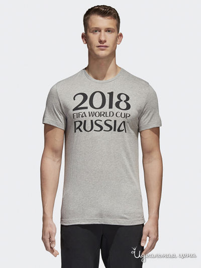 Футболка Adidas, цвет серый