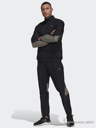 Костюм спортивный Adidas, цвет черный