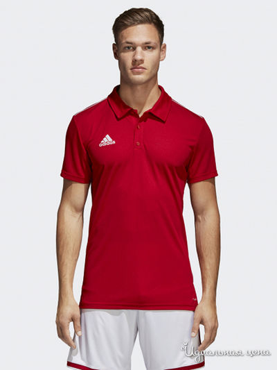 Поло Adidas, цвет красный
