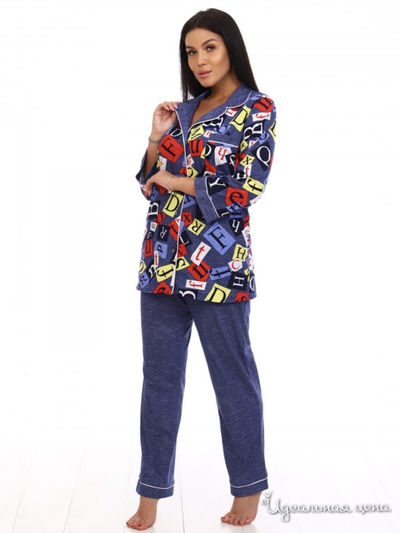 Комплект домашней одежды Sweet Home, цвет синий