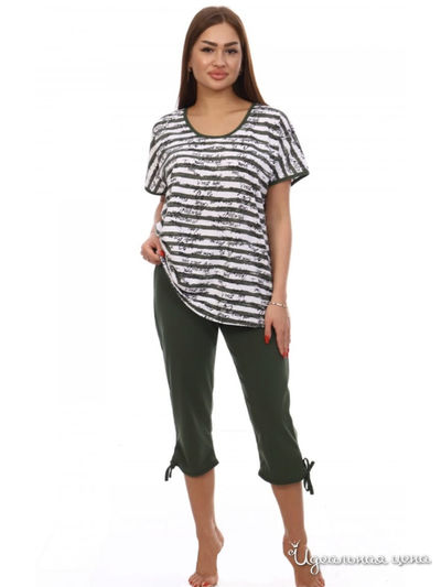 Комплект домашней одежды Sweet Home, цвет хаки