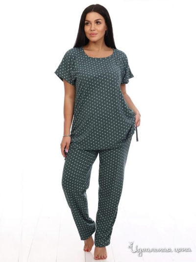 Комплект домашней одежды Sweet Home, цвет зеленый
