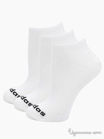 Носки, 3 пары Adidas, цвет белый
