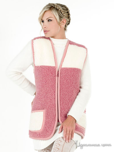 Жилет Alwero, цвет розовый/белый