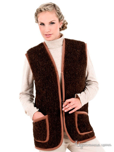 Жилет Alwero, цвет кофе