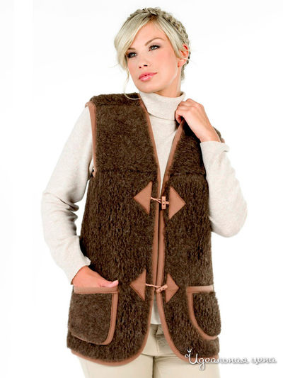 Жилет Alwero, цвет кофе