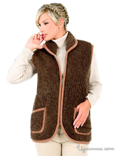 Жилет Alwero, цвет кофе